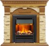 Каминокомплект Dimplex Dublin -  Дуб / Сланец с очагом Brookline Black фото 1 — Умный климат - Красноярск