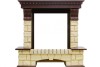 Каминокомплект Royal Flame Pierre Luxe - Темный дуб / Шампань с очагом Majestic FX M Black фото 2 — Умный климат - Красноярск
