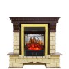 Каминокомплект Royal Flame Pierre Luxe - Темный дуб / Шампань с очагом Majestic FX M Brass фото 1 — Умный климат - Красноярск