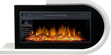 Каминокомплект Royal Flame Basel R - Белый с черным с очагом Vision 42 LOG LED &mdash; Умный климат - Красноярск