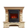 Каминокомплект Royal Flame Pierre Luxe - Дуб / Сланец с очагом Aspen Black фото 1 — Умный климат - Красноярск
