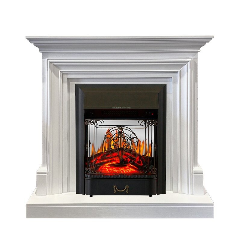 Каминокомплект Royal Flame Bradford - Белый с очагом Majestic FX M Black фото 1 — Умный климат - Красноярск