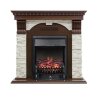 Каминокомплект Royal Flame Dublin угловой - Темный дуб / Сланец белый с очагом Fobos FX Black фото 1 — Умный климат - Красноярск
