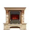 Каминокомплект Royal Flame Pierre Luxe - Дуб / Сланец с очагом Aspen Gold фото 1 — Умный климат - Красноярск