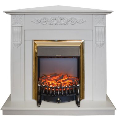 Камин электрический RealFlame Dominica Corner WT c  очагом Fobos Lux BR S — Умный климат - Красноярск