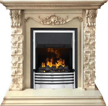 Каминокомплект Dimplex Adriana - Cлоновая кость с очагом Flagstaff — Умный климат - Красноярск
