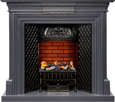 Каминокомплект Dimplex Chelsea - Серый графит с очагом Cassette 400 LNH-INT (с дровами) &mdash; Умный климат - Красноярск