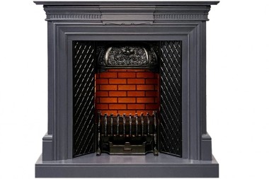 Каминокомплект Dimplex Chelsea - Серый графит с очагом Cassette 400 LNH-INT (с дровами) &mdash; Умный климат - Красноярск