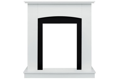 Каминокомплект Royal Flame Barcelona (разборный) - Белый с очагом Majestic FX M Black &mdash; Умный климат - Красноярск