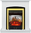 Каминокомплект Royal Flame Barcelona (разборный) - Белый с очагом Majestic FX M Brass фото 1 — Умный климат - Красноярск
