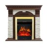 Каминокомплект Royal Flame Dublin угловой - Темный дуб / Сланец белый с очагом Majestic FX Brass фото 1 — Умный климат - Красноярск