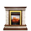 Каминокомплект Royal Flame Calgary - Дуб / Сланец белый с очагом Fobos FX M Brass фото 1 — Умный климат - Красноярск
