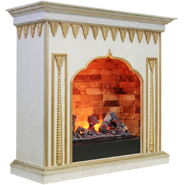 Портал Dimplex Abu-Dabi Cassette 600 белый дуб, патина золото &mdash; Умный климат - Красноярск