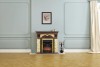 Каминокомплект Royal Flame Dublin угловой - Темный дуб / Сланец белый с очагом Majestic FX M Black фото 3 — Умный климат - Красноярск