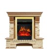 Каминокомплект Royal Flame Pierre Luxe - Дуб / Сланец с очагом Majestic FX Brass фото 1 — Умный климат - Красноярск