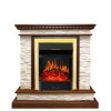 Каминокомплект Royal Flame Calgary - Дуб / Сланец белый с очагом Majestic FX Brass фото 1 — Умный климат - Красноярск