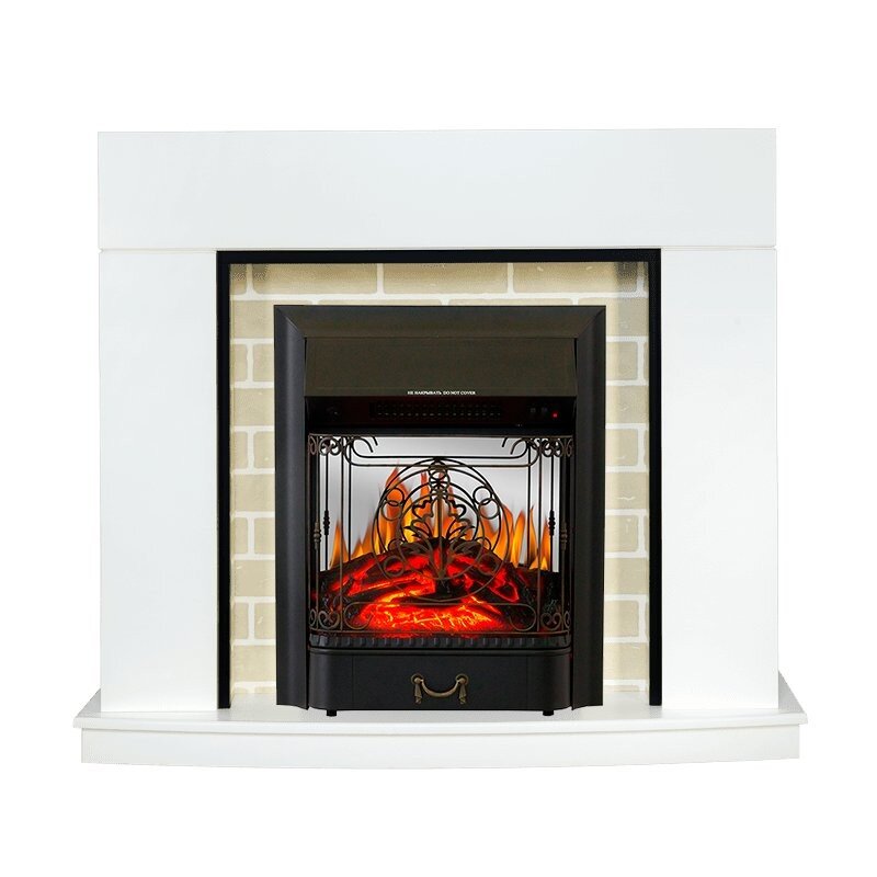 Каминокомплект Royal Flame Montana - Белый с очагом Majestic FX M Black фото 1 — Умный климат - Красноярск