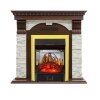 Каминокомплект Royal Flame Dublin угловой - Темный дуб / Сланец белый с очагом Majestic FX M Brass фото 1 — Умный климат - Красноярск