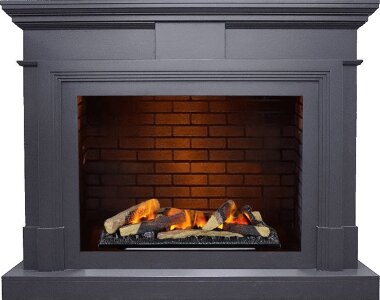 Каминокомплект Dimplex Coventry - Серый графит / Кирпич с очагом Cassette 600 LNH-INT (с дровами) &mdash; Умный климат - Красноярск