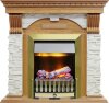 Каминокомплект Dimplex Dublin - Дуб / Сланец белый с очагом Danville Antique Brass FB2 фото 1 — Умный климат - Красноярск
