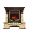 Каминокомплект Royal Flame Pierre Luxe - Темный дуб / Сланец с очагом Aspen Gold фото 1 — Умный климат - Красноярск