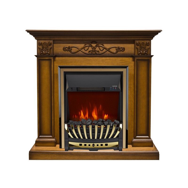 Каминокомплект Royal Flame Verona - Дуб антик с очагом Aspen Gold фото 1 — Умный климат - Красноярск