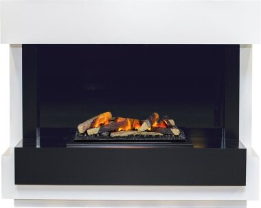 Каминокомплект Dimplex Cube - Белый с черным с очагом Cassette 600 LNH-INT (с дровами) &mdash; Умный климат - Красноярск