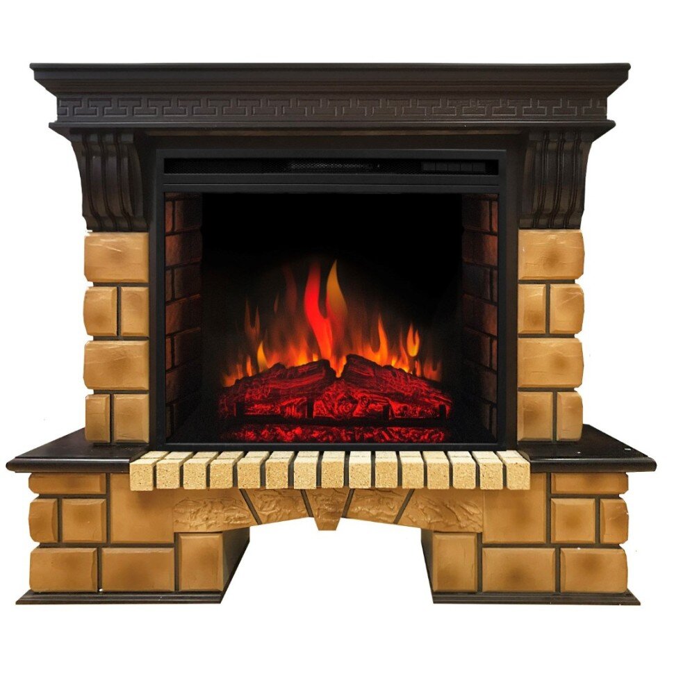 Камин электрический RealFlame Stone Brick 26 AO с Epsilon 26 S IR фото 1 — Умный климат - Красноярск