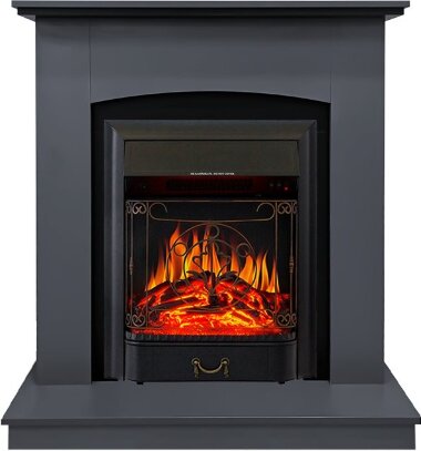 Каминокомплект Royal Flame Barcelona (разборный) - Серый графит с очагом Majestic FX Black &mdash; Умный климат - Красноярск