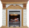Каминокомплект Dimplex Dublin - Дуб / Сланец белый с очагом Danville Chrome FB2 фото 1 — Умный климат - Красноярск
