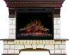 Каминокомплект Dimplex Pierre Luxe угловой - Темный дуб / Белый с очагом Symphony 26'' DF2624-L фото 1 — Умный климат - Красноярск