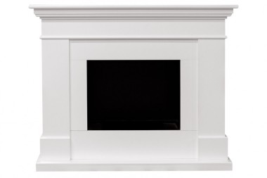 Каминокомплект Dimplex California - Белый (Глубина 380) с очагом Cassette 600 LNH-INT (с дровами) &mdash; Умный климат - Красноярск