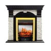 Каминокомплект Royal Flame Dublin - Венге / Сланец белый с очагом Fobos FX M Brass фото 1 — Умный климат - Красноярск