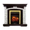 Каминокомплект Royal Flame Glasgow - Венге / Белый с очагом Fobos FX Brass фото 1 — Умный климат - Красноярск