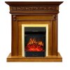 Каминокомплект Royal Flame Valletta - Орех с очагом Majestic FX Brass фото 1 — Умный климат - Красноярск