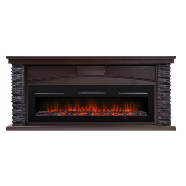 Портал Firelight Porto Long сланец черный, венге — Умный климат - Красноярск