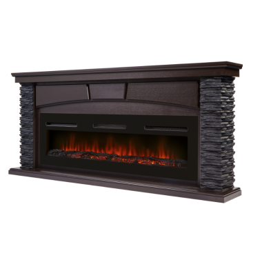 Портал Firelight Porto Long сланец черный, венге — Умный климат - Красноярск