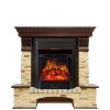 Каминокомплект Royal Flame Pierre Luxe - Темный дуб / Сланец с очагом Majestic FX Black фото 1 — Умный климат - Красноярск