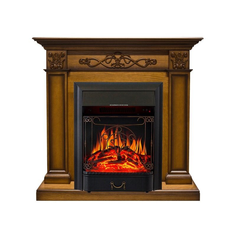 Каминокомплект Royal Flame Verona - Дуб антик с очагом Majestic FX Black фото 1 — Умный климат - Красноярск