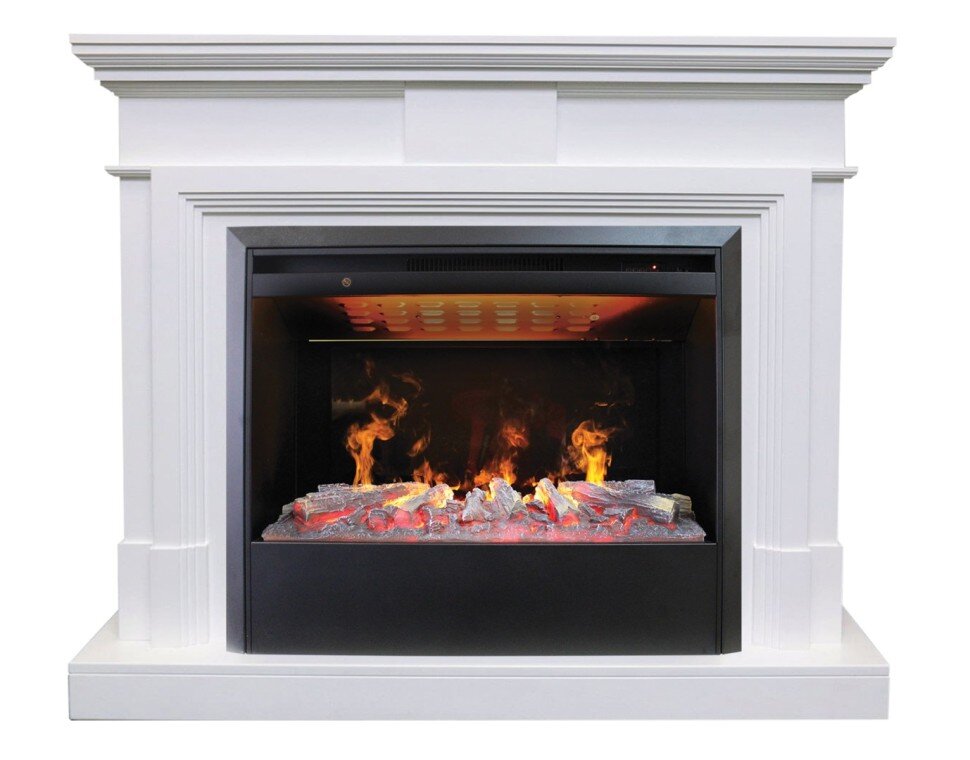 Камин электрический RealFlame Marco 26 WT с Helios 26 3D фото 1 — Умный климат - Красноярск