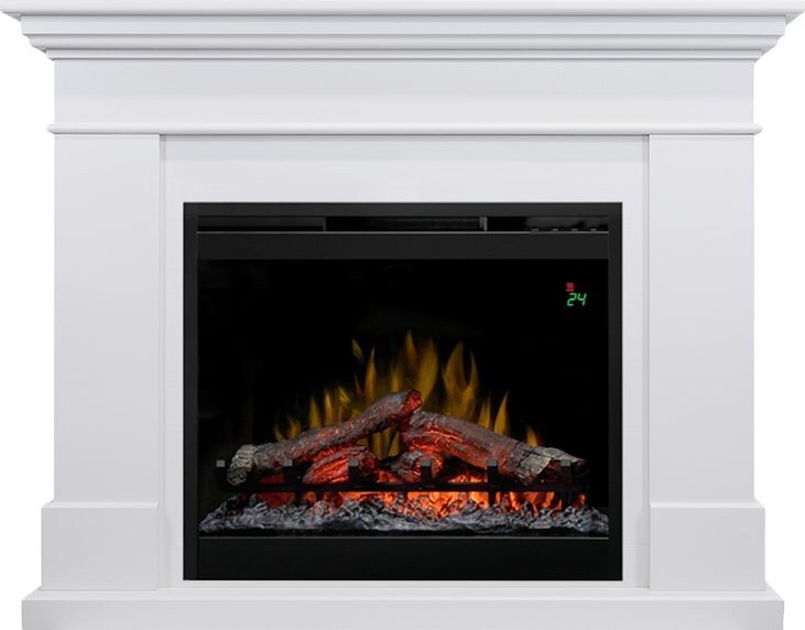 Каминокомплект Dimplex California - Алебастр (Высота 1005мм) с очагом Symphony 26'' DF2624-L фото 1 — Умный климат - Красноярск