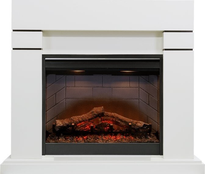 Каминокомплект Dimplex Lindos - Алебастр (Высота 985мм) с очагом Symphony 26'' DF2608-INT фото 1 — Умный климат - Красноярск