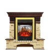 Каминокомплект Royal Flame Pierre Luxe - Темный дуб / Сланец с очагом Majestic FX M Brass фото 1 — Умный климат - Красноярск