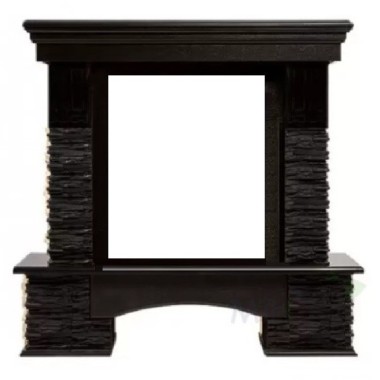 Портал Firelight Pietra Nuovo Classic сланец чёрный, шпон венге — Умный климат - Красноярск