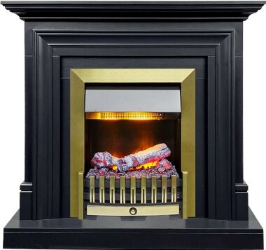 Каминокомплект Dimplex Bradford - Серый графит с очагом Danville Antique Brass FB2 &mdash; Умный климат - Красноярск