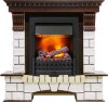 Каминокомплект Dimplex Pierre Luxe угловой - Темный дуб / Белый с очагом Danville Black FB2 фото 1 — Умный климат - Красноярск