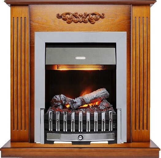 Каминокомплект Dimplex Lumsden - Дуб антик с очагом Danville Chrome FB2 фото 1 — Умный климат - Красноярск