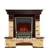 Каминокомплект Royal Flame Pierre Luxe угловой - Темный дуб / Сланец с очагом Aspen Gold фото 1 — Умный климат - Красноярск