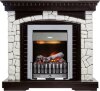 Каминокомплект Dimplex Glasgow - Венге / Белый с очагом Danville Chrome FB2 фото 1 — Умный климат - Красноярск