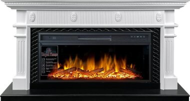 Каминокомплект Royal Flame Carlyle - Белый с очагом Vision 42 LOG LED &mdash; Умный климат - Красноярск